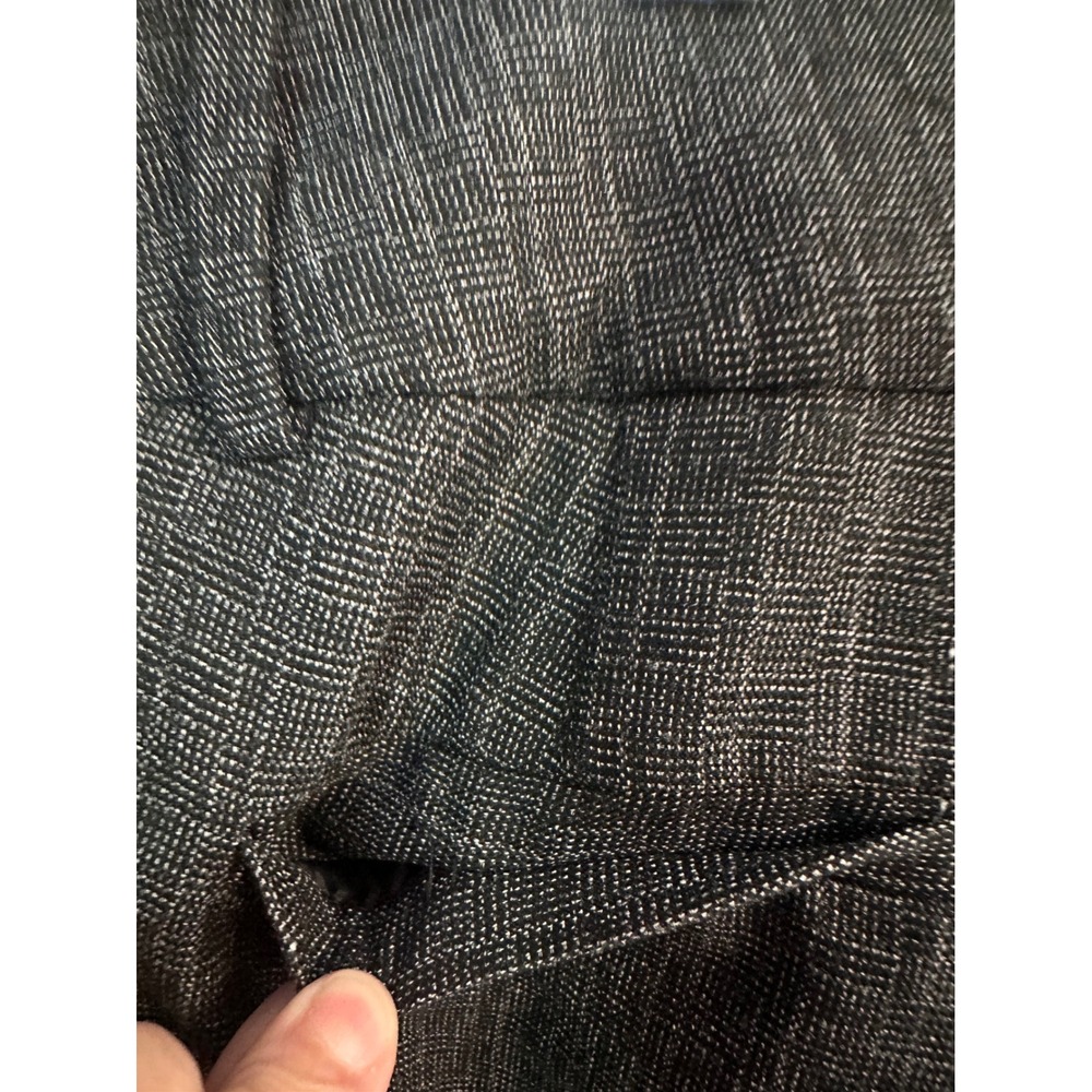 Apt. 9 Size 14 Dark Gray Textured Dress Office Straight Leg Career Trousers - Picture 4 of 9